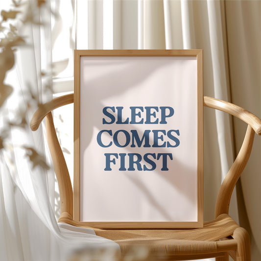 Sleep Comes First, Non-Negotiable