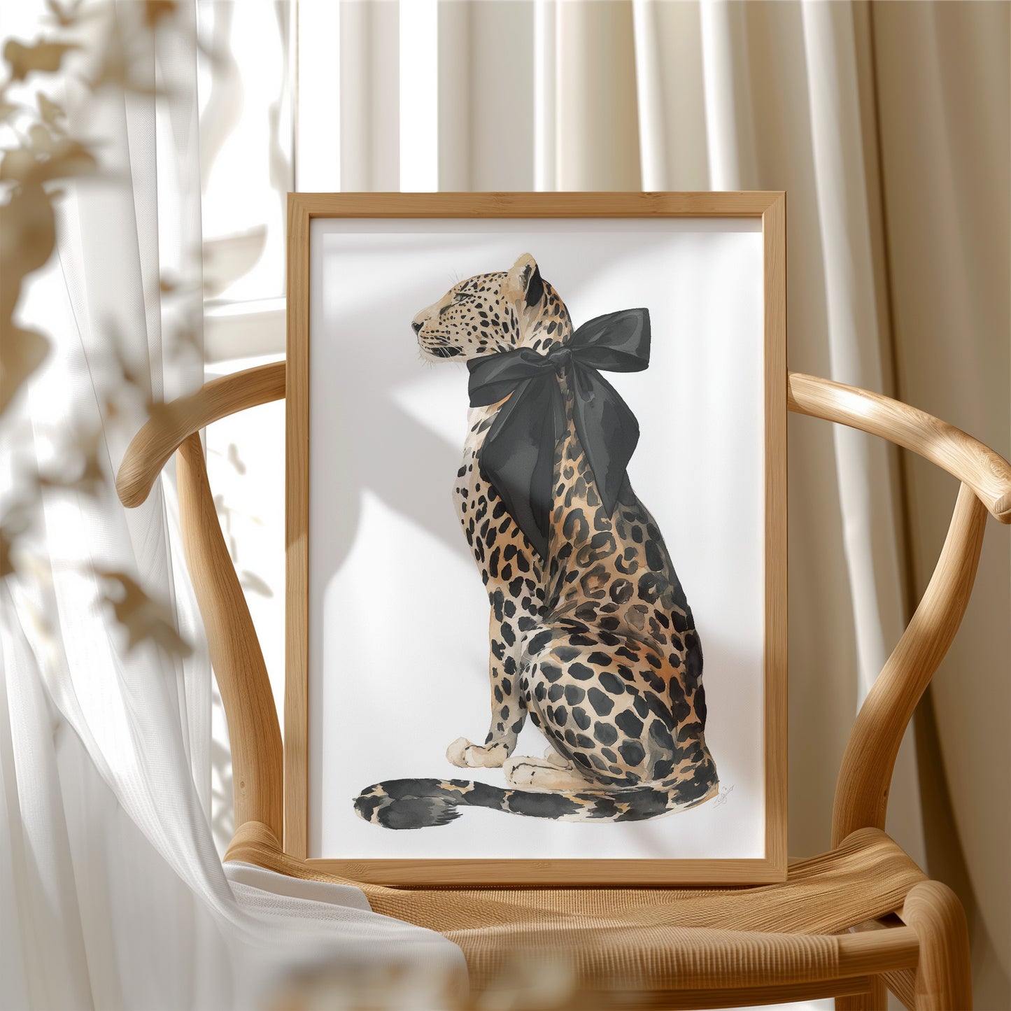 Painted Leopard, Bow Included