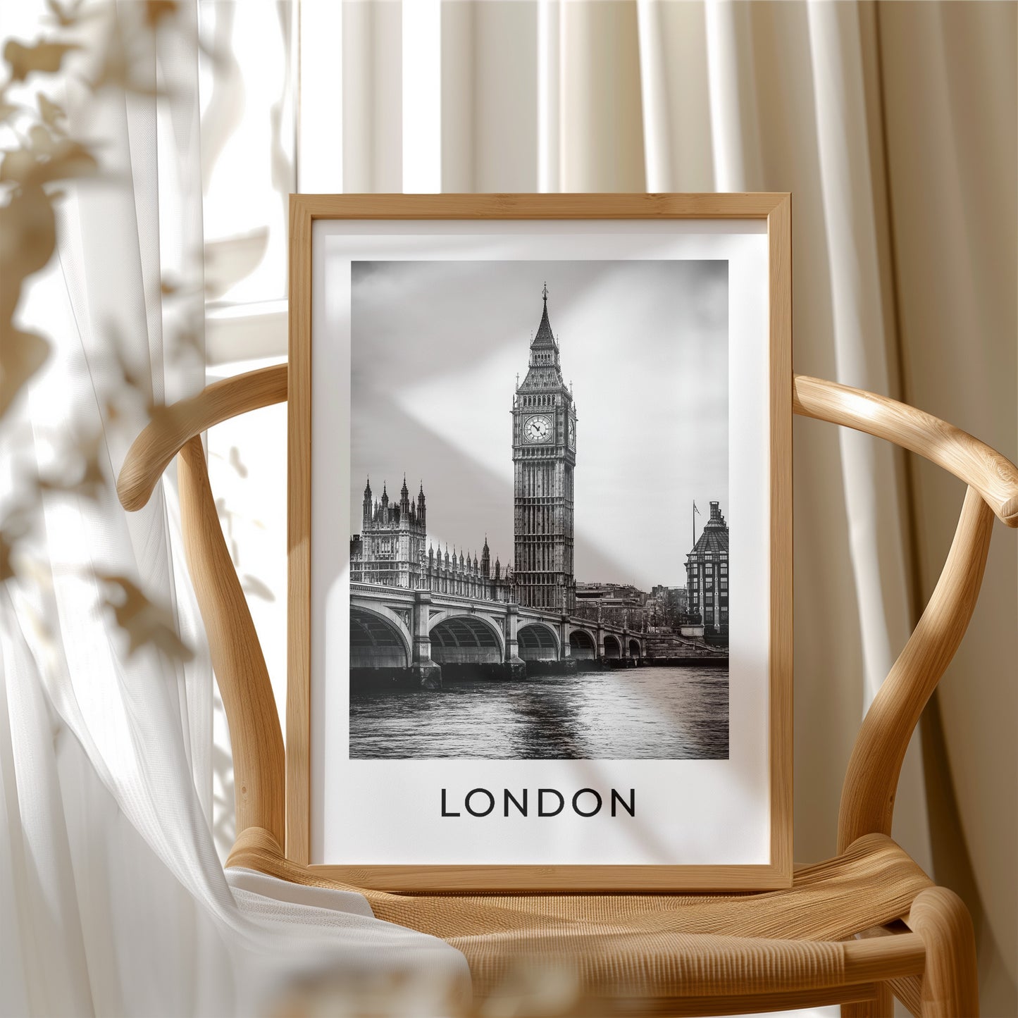 Big Ben Over The Thames
