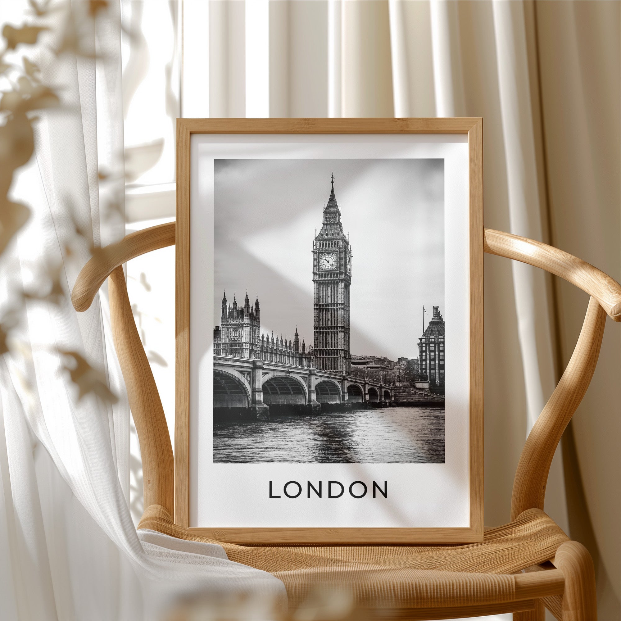 Big Ben Over The Thames