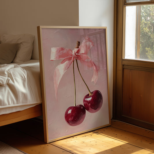Cherries, Bow-Tied and Blushing