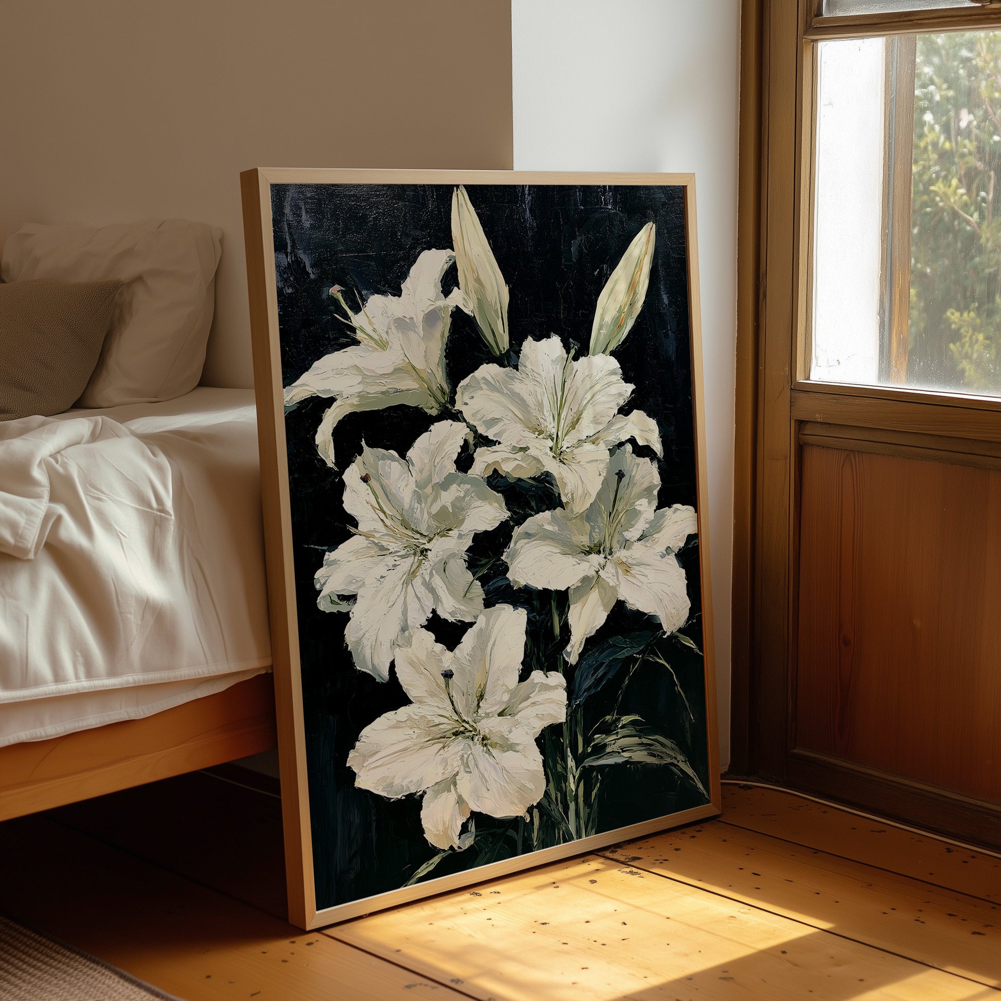Lilies Against the Dark