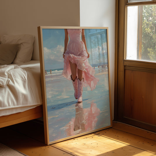 Pink Skirt, Mirrored Tide