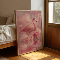 Flamingo in a Sea of Pink