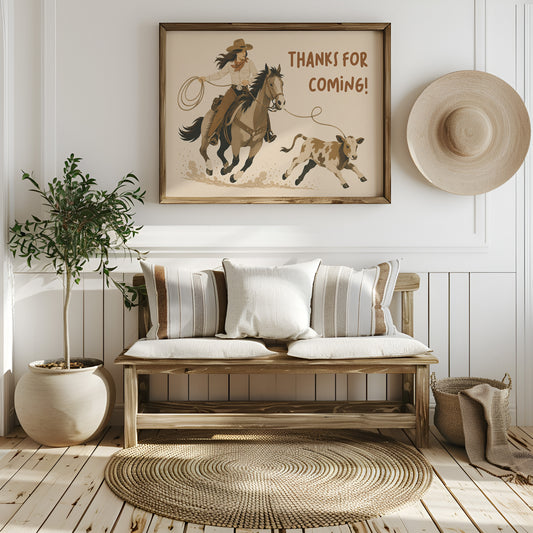 Cowgirl Wrangling Words of Thanks