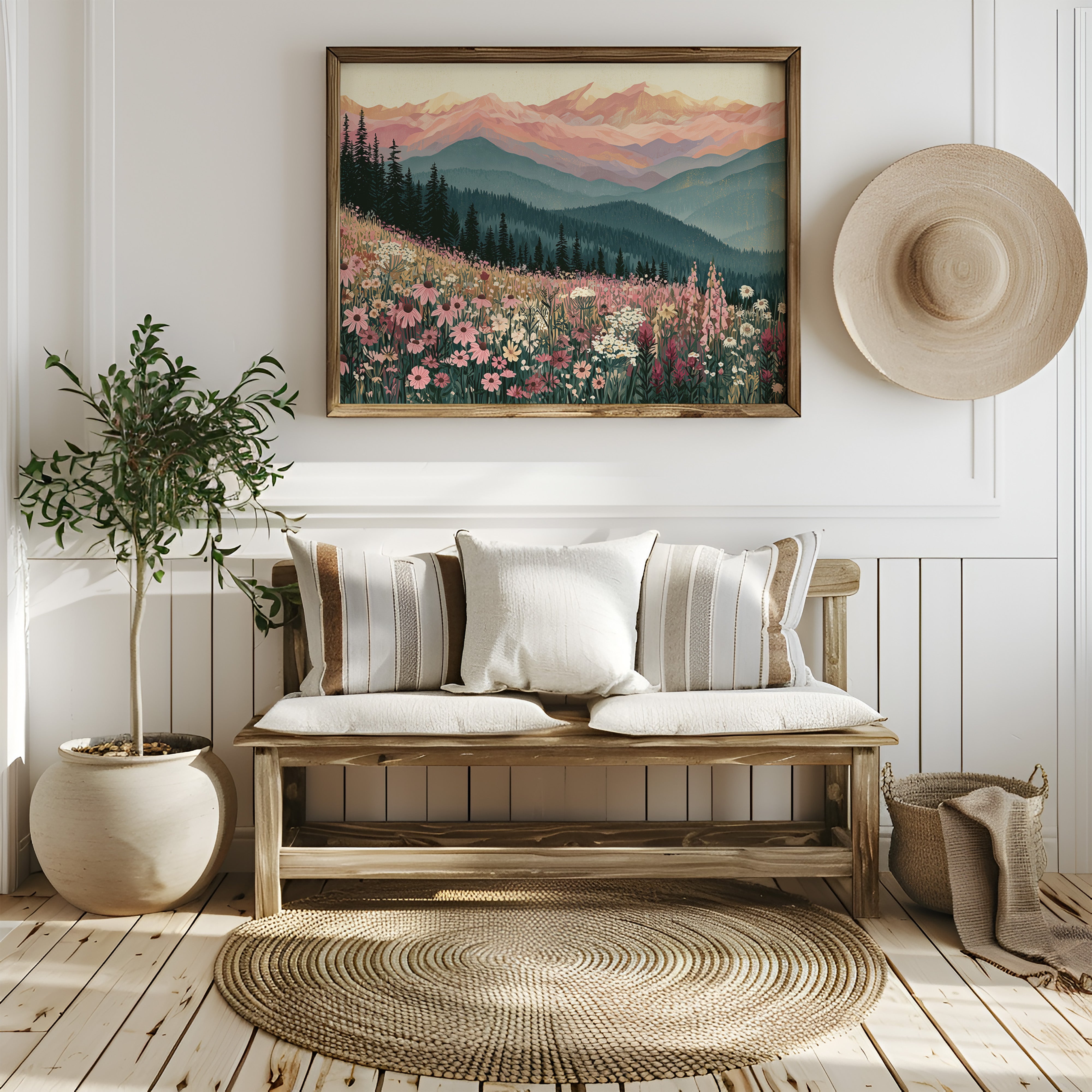 Coneflower Meadow Sunset