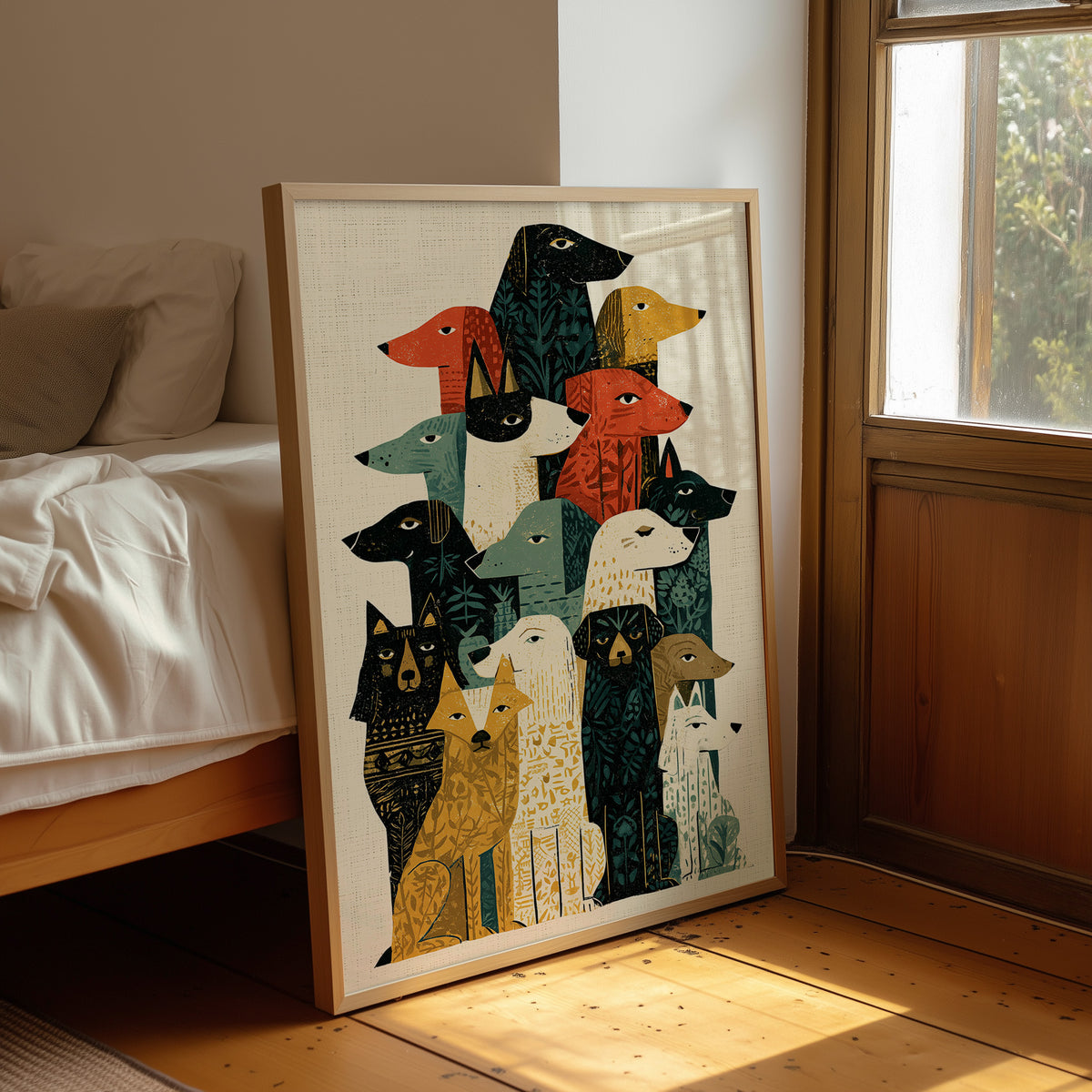 Dog Pack: A Folk Block-Print Chorus