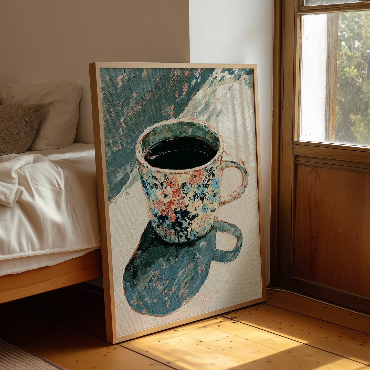Floral Mug, Long Morning Shadow