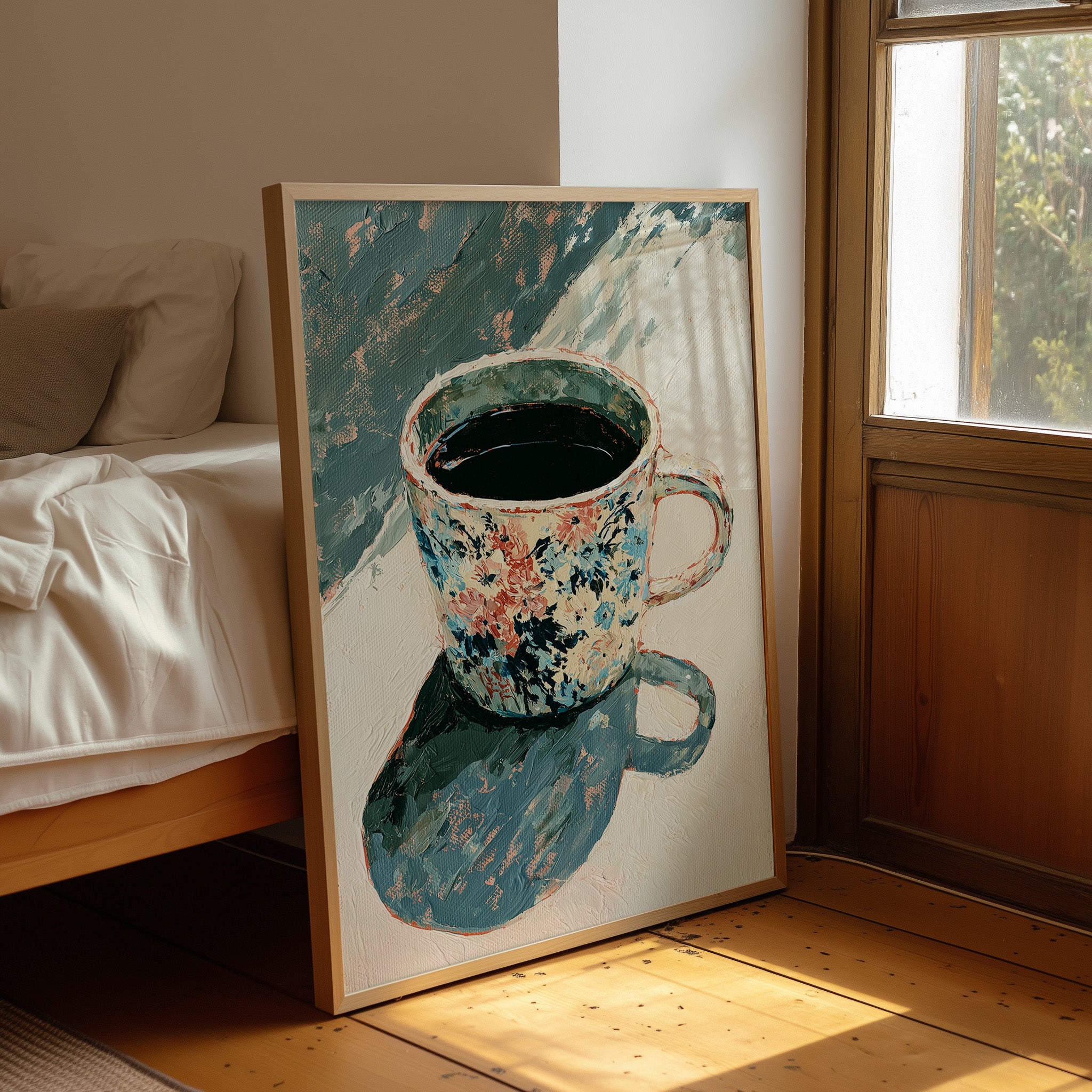 Floral Mug, Long Morning Shadow