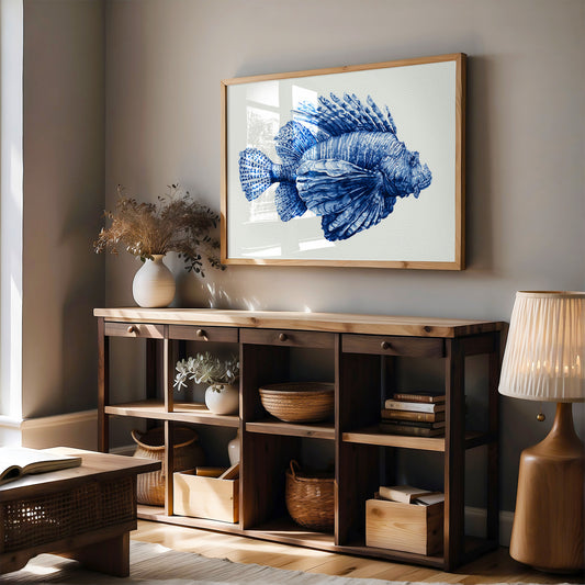 Lionfish in Indigo Ink