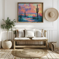 Saguaro Silhouettes at Twilight