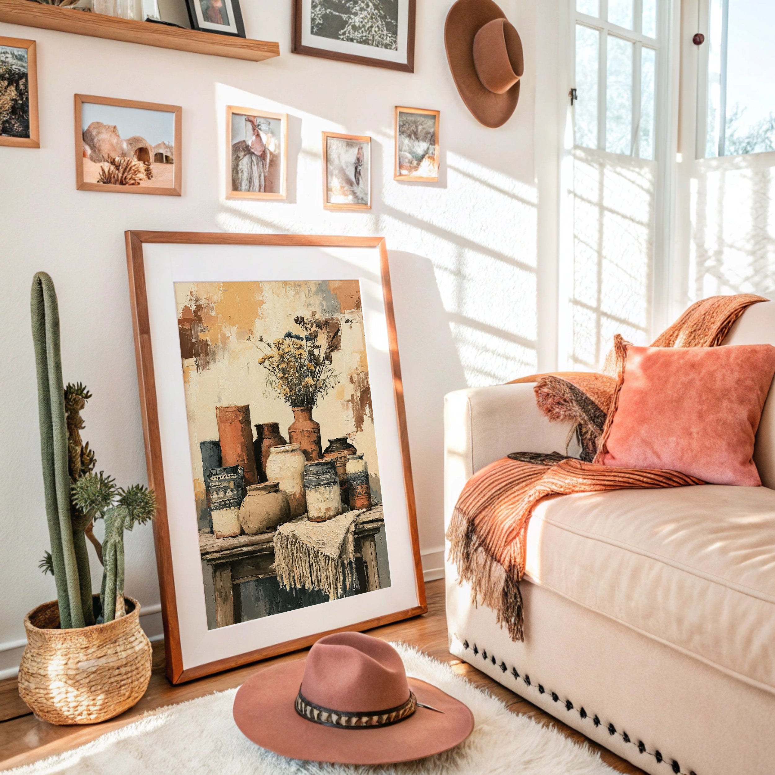 Sunbaked Pottery and Faded Blooms