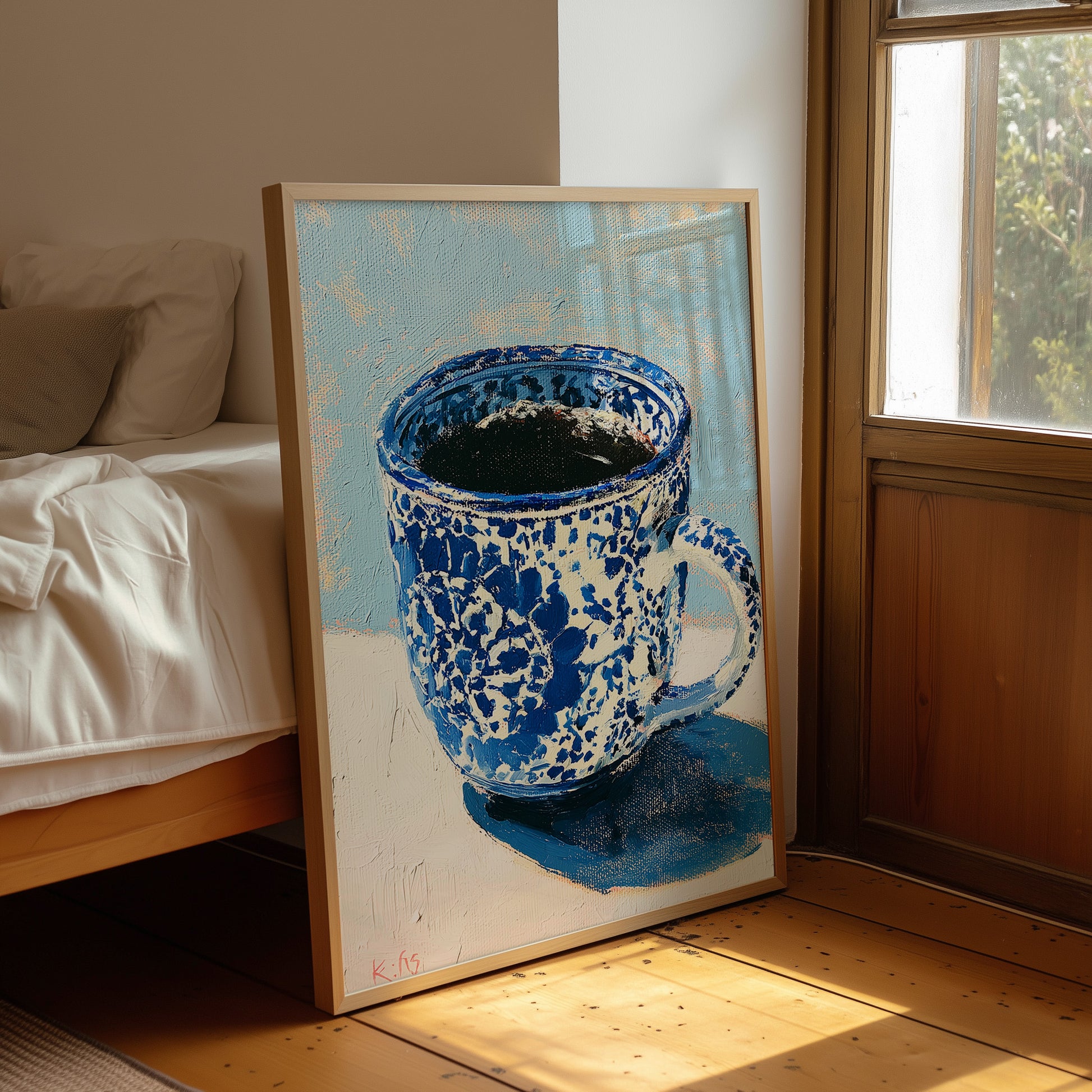 Morning Brew in Blue Speckle