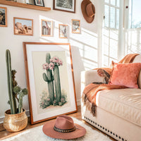 Pink Blossom Saguaro Pair