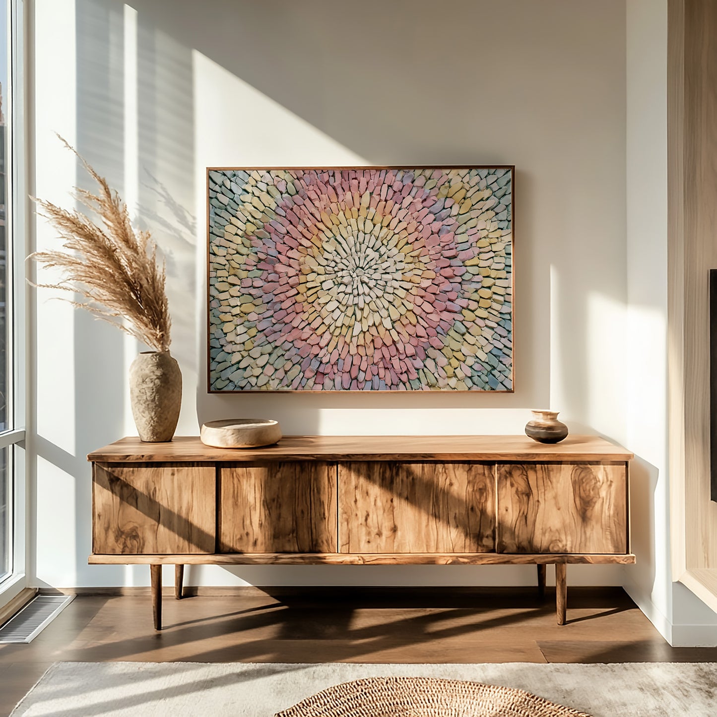 Pastel Bloom in Stone