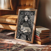 Madonna and Lamb: A Woodcut Devotion