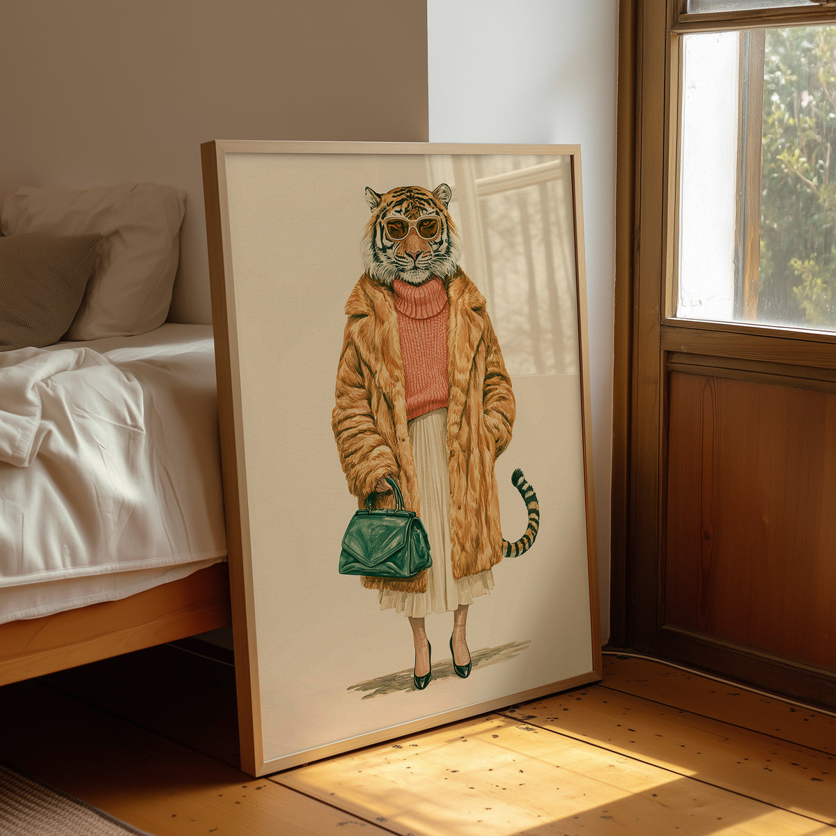 Tiger in Faux Fur: The Fashion Week Regular