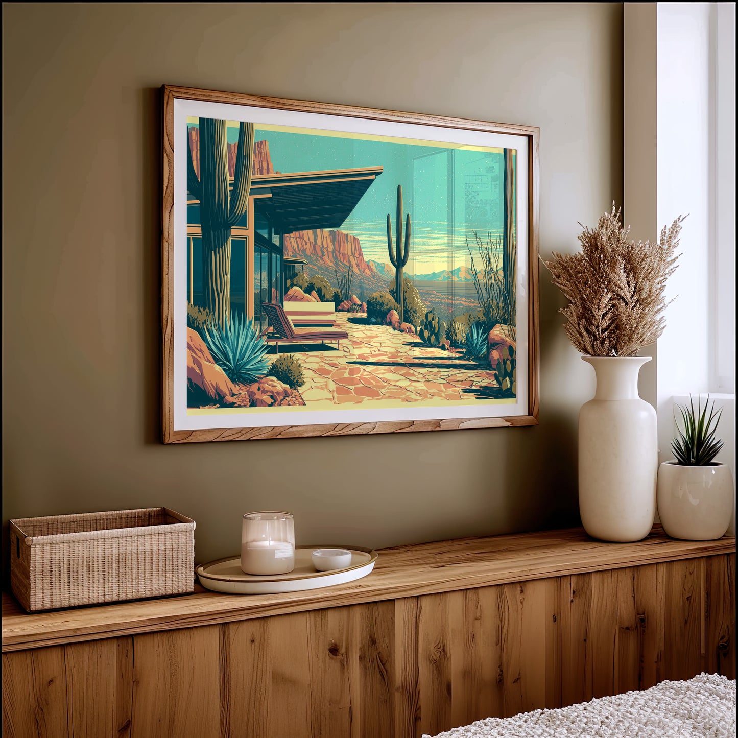 Canyon View, Mid-Century Patio