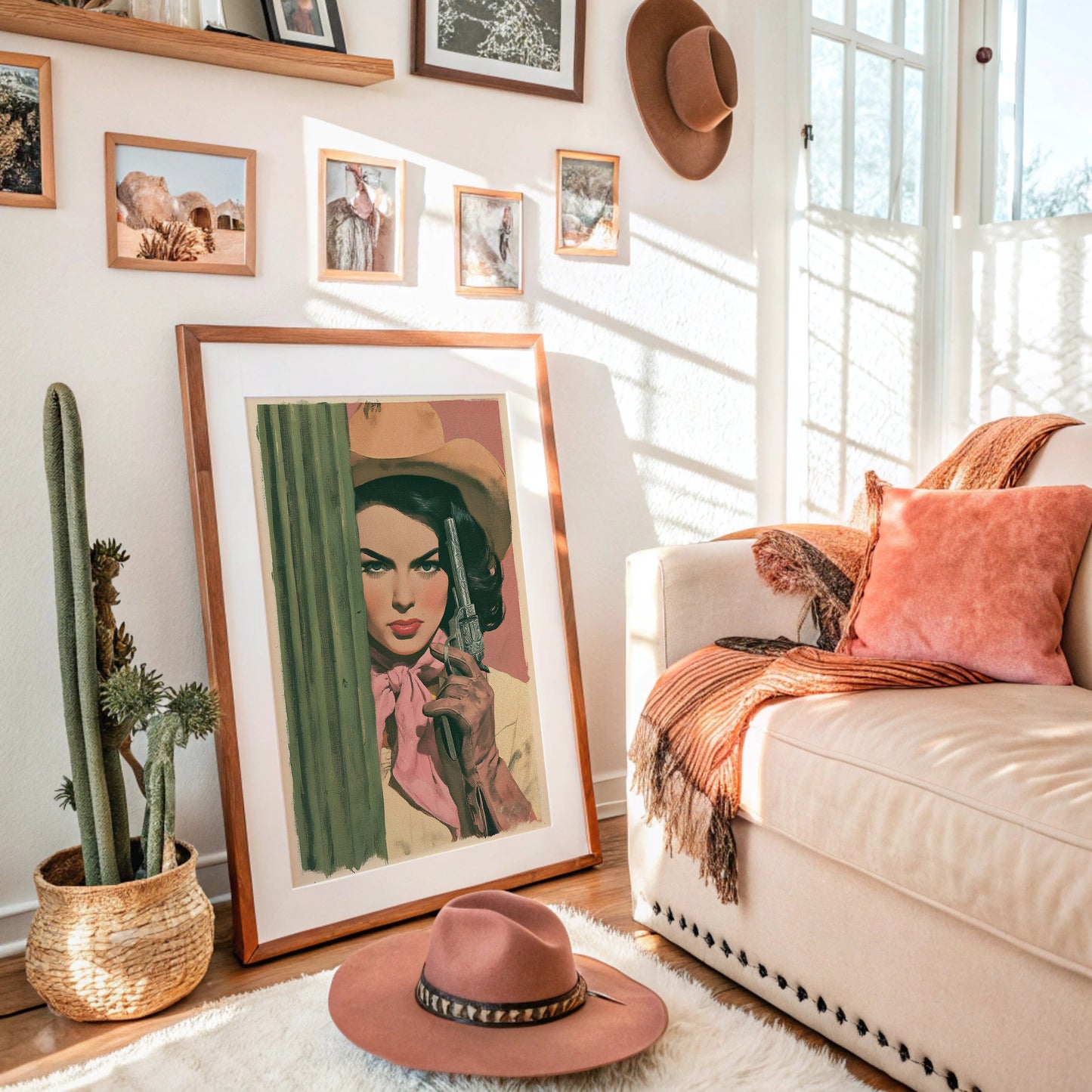 Cactus Cowgirl: The Painterly Standoff