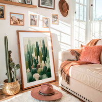 Spiny Sanctuary: Detailed Cactus Collage