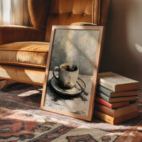 Weathered Brew: A Rustic Coffee Still Life