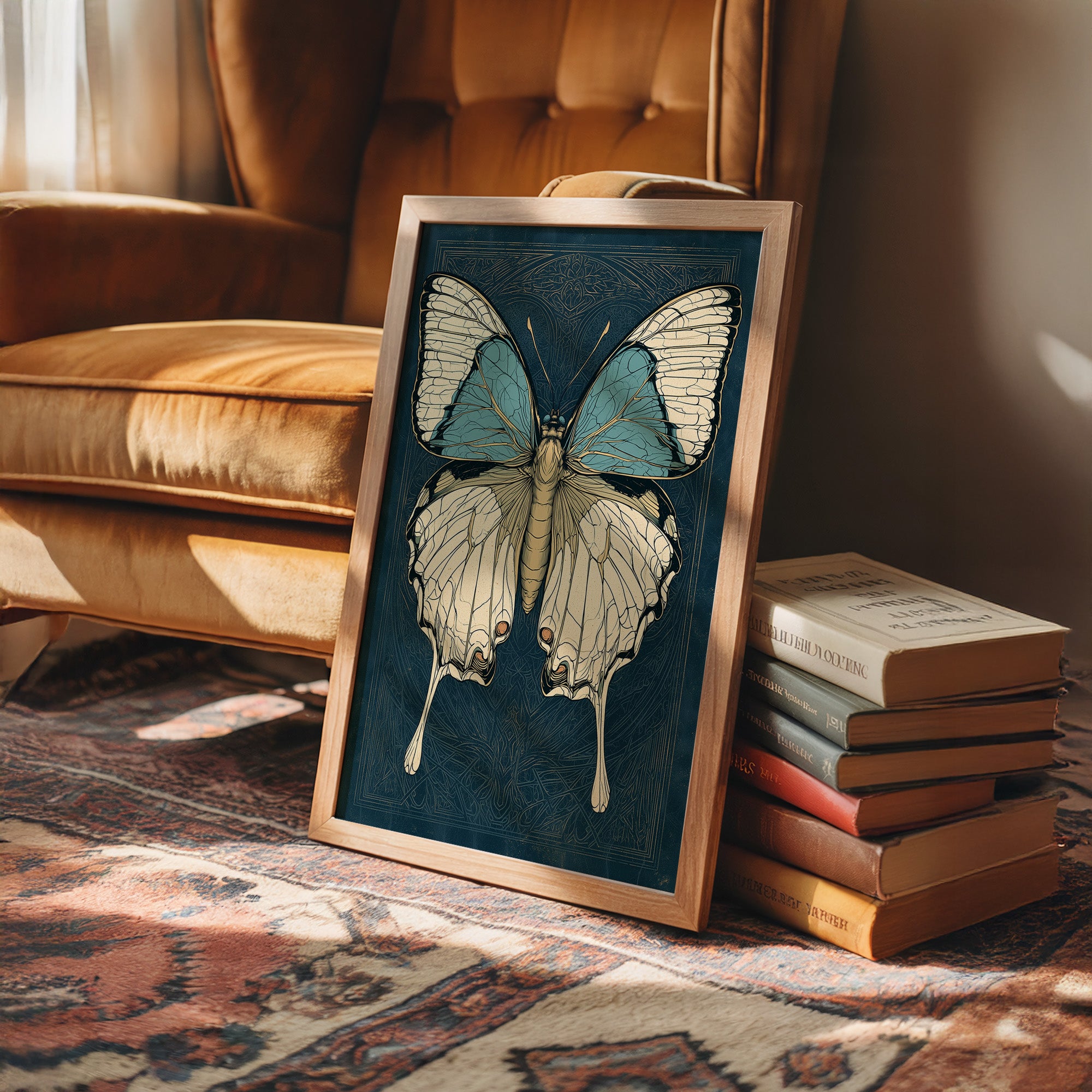 Swallowtail Symmetry: An Art Deco Butterfly Study