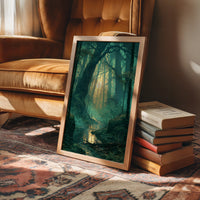 Emerald Hollow: Sunlight Through the Ferns