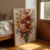 Wildstem Roses, Palette Knife Bloom