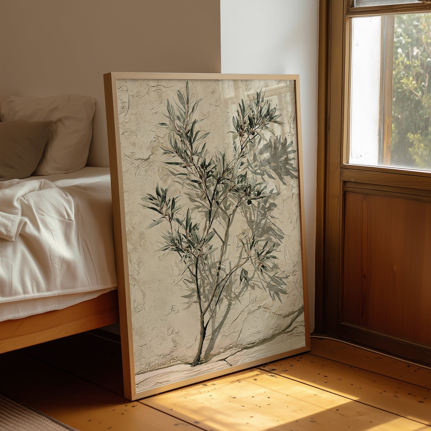 Olive Branch, Shadow on Plaster