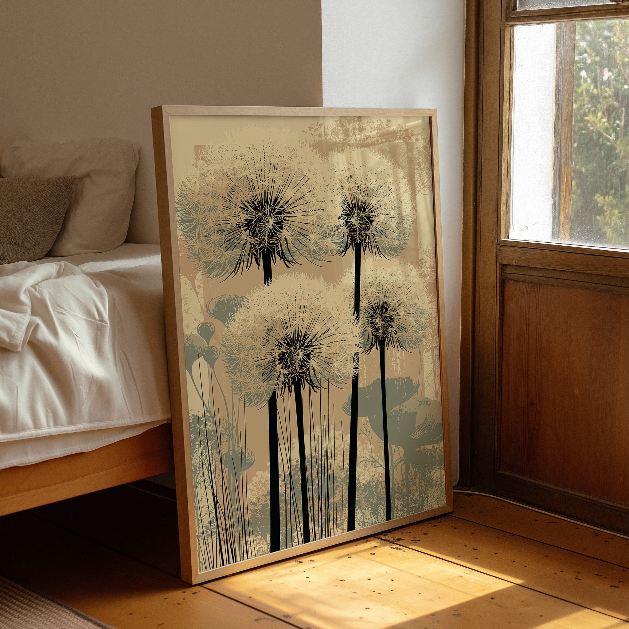 Dandelion Field in Soft Focus