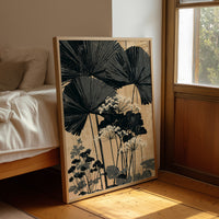 Palm Fronds Over Wild Lace