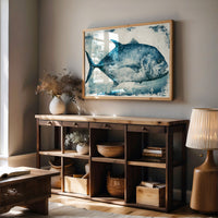 Blue Pompano, Textured Study