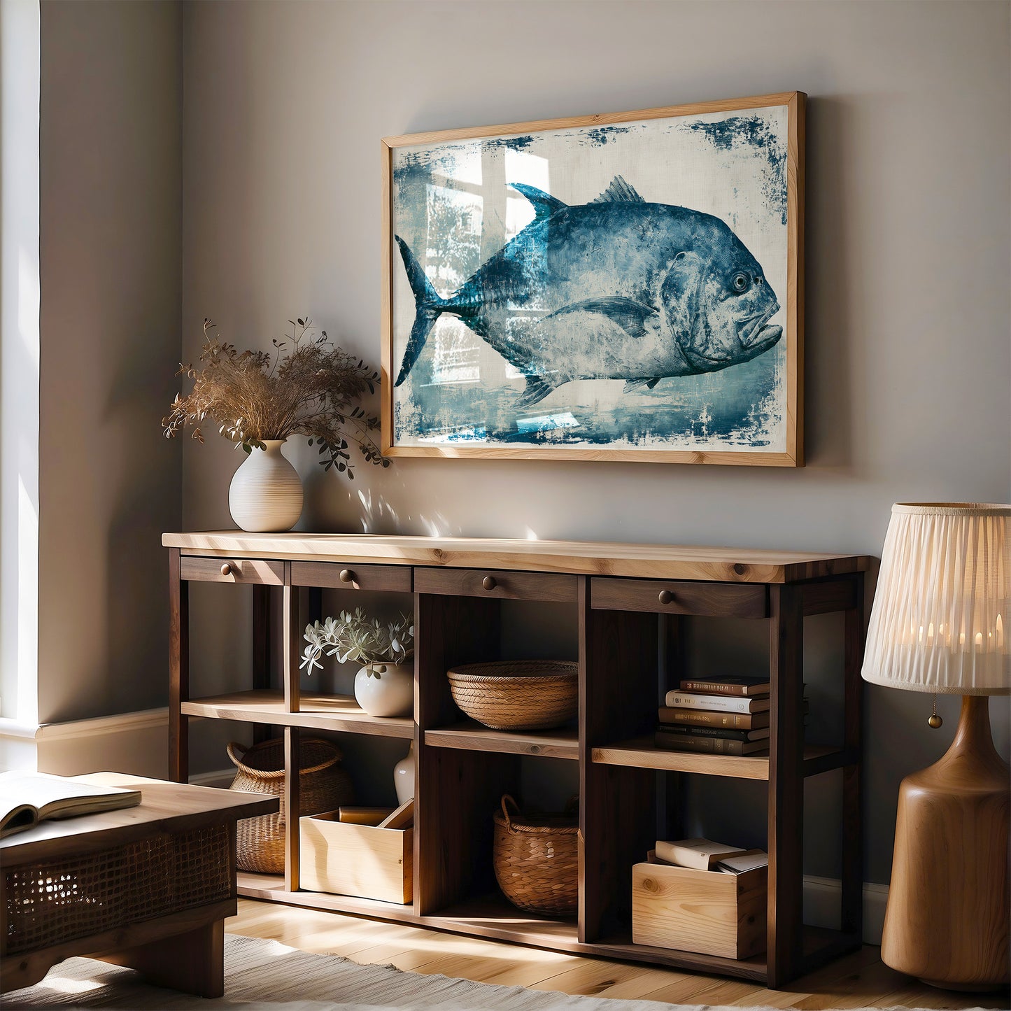 Blue Pompano, Textured Study