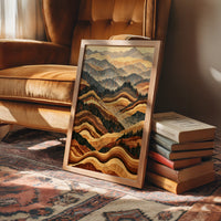Rolling Foothills in Marquetry