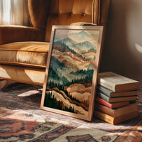 Misted Valley in Marquetry