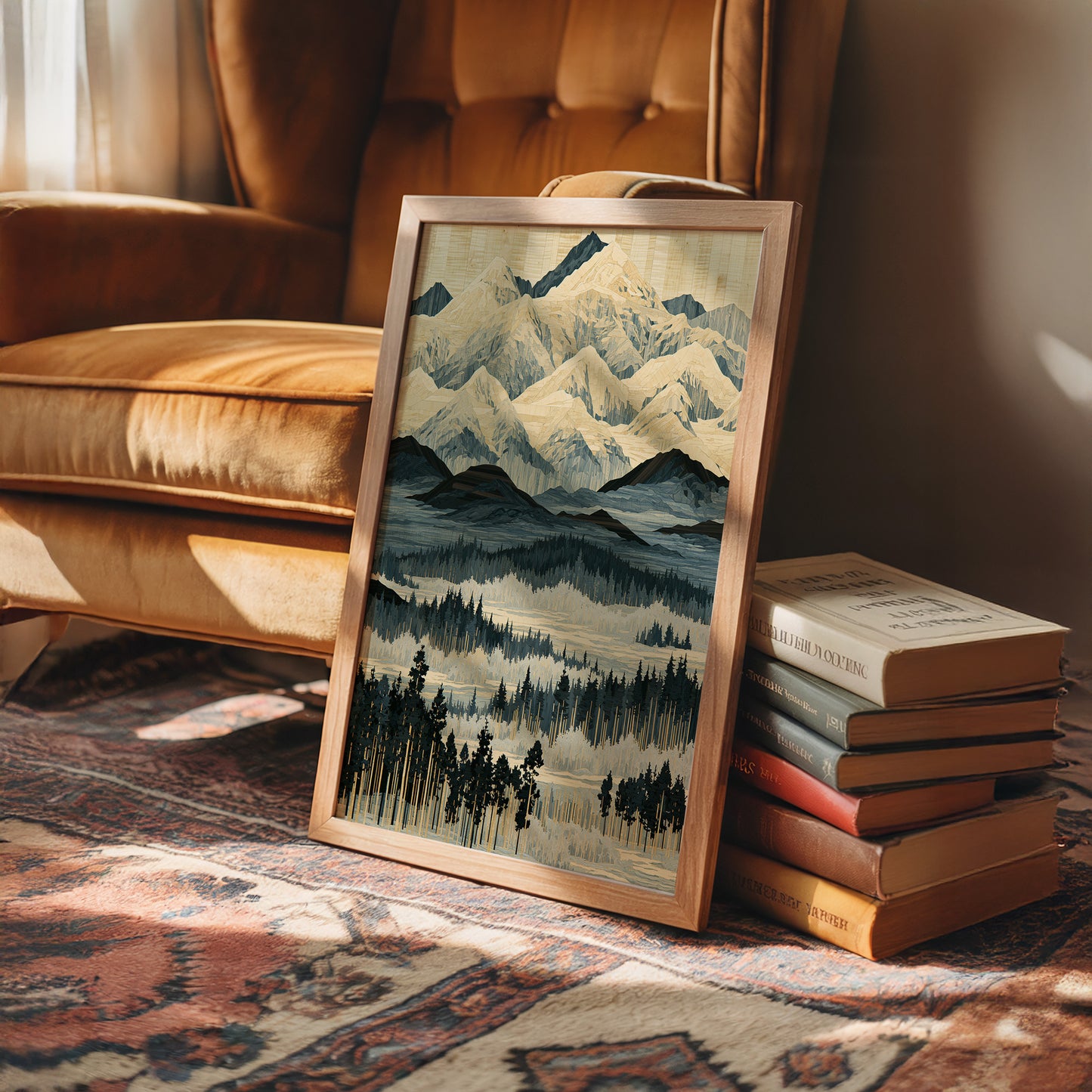 Blue Ridge in Marquetry