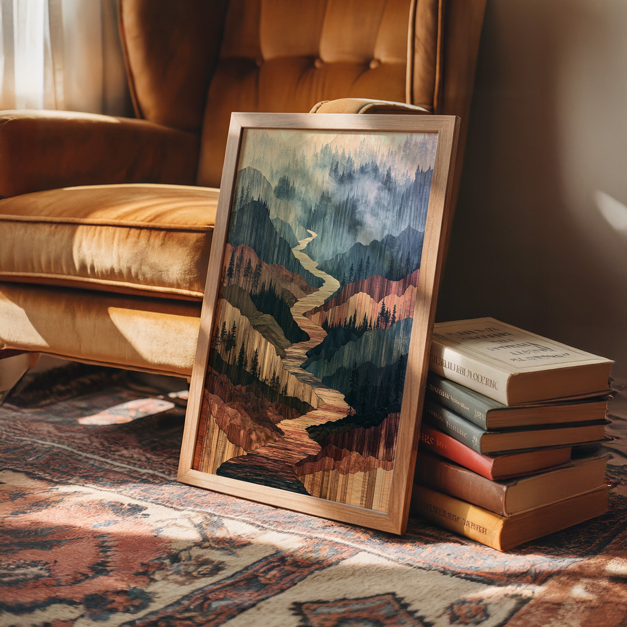 River Canyon in Marquetry