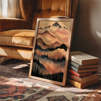 Woodgrain Peaks at Dusk