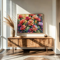Sunlit Cactus Blossoms