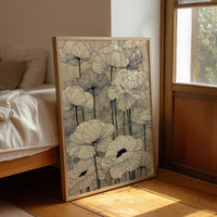 Faded Poppies on Parchment