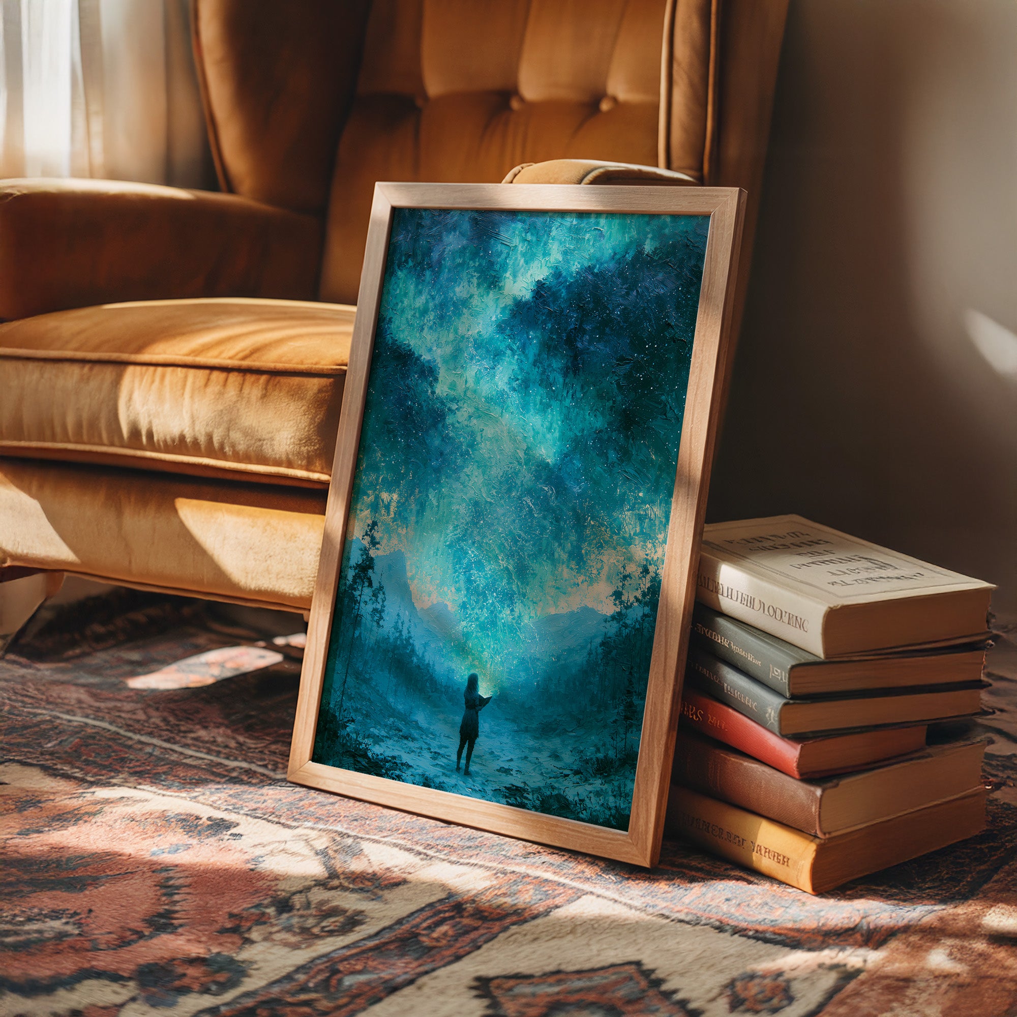 She Reads by Starlight Alone