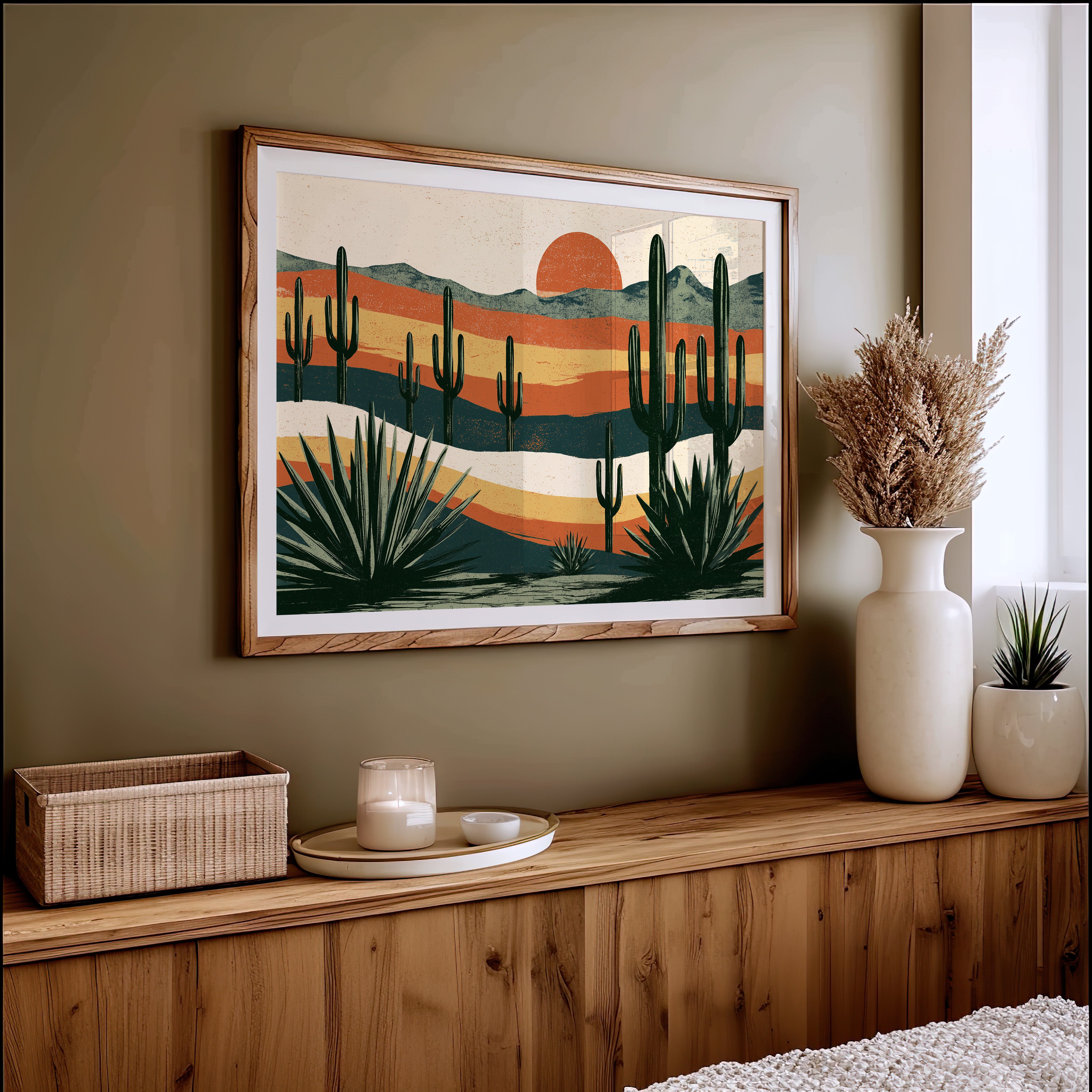Striped Sunset Cactus Grove