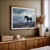 Pony and Terrier on the Misty Moor