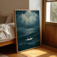 Crane Adrift in Silence