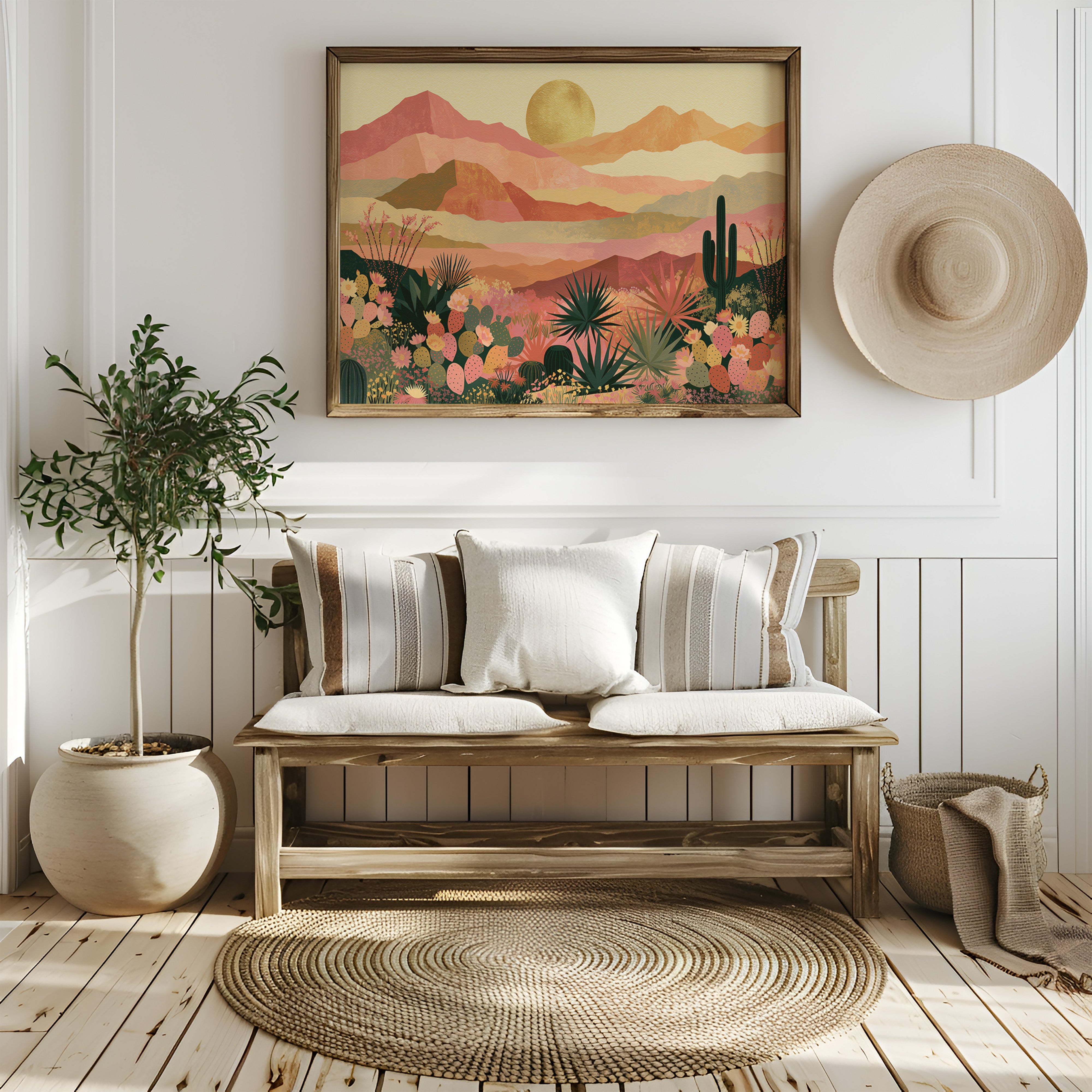 Desert Bloom at Golden Hour