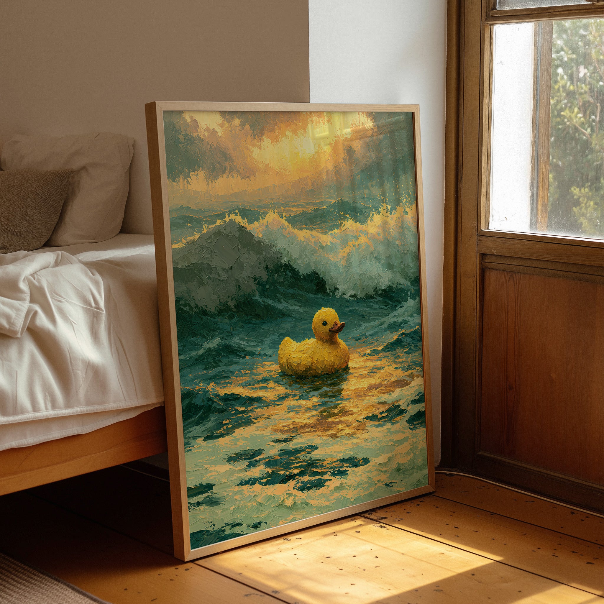 Duck Aglow at Sea
