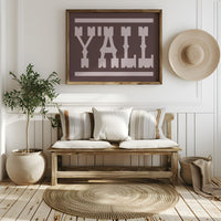 Y'all Western Type Print