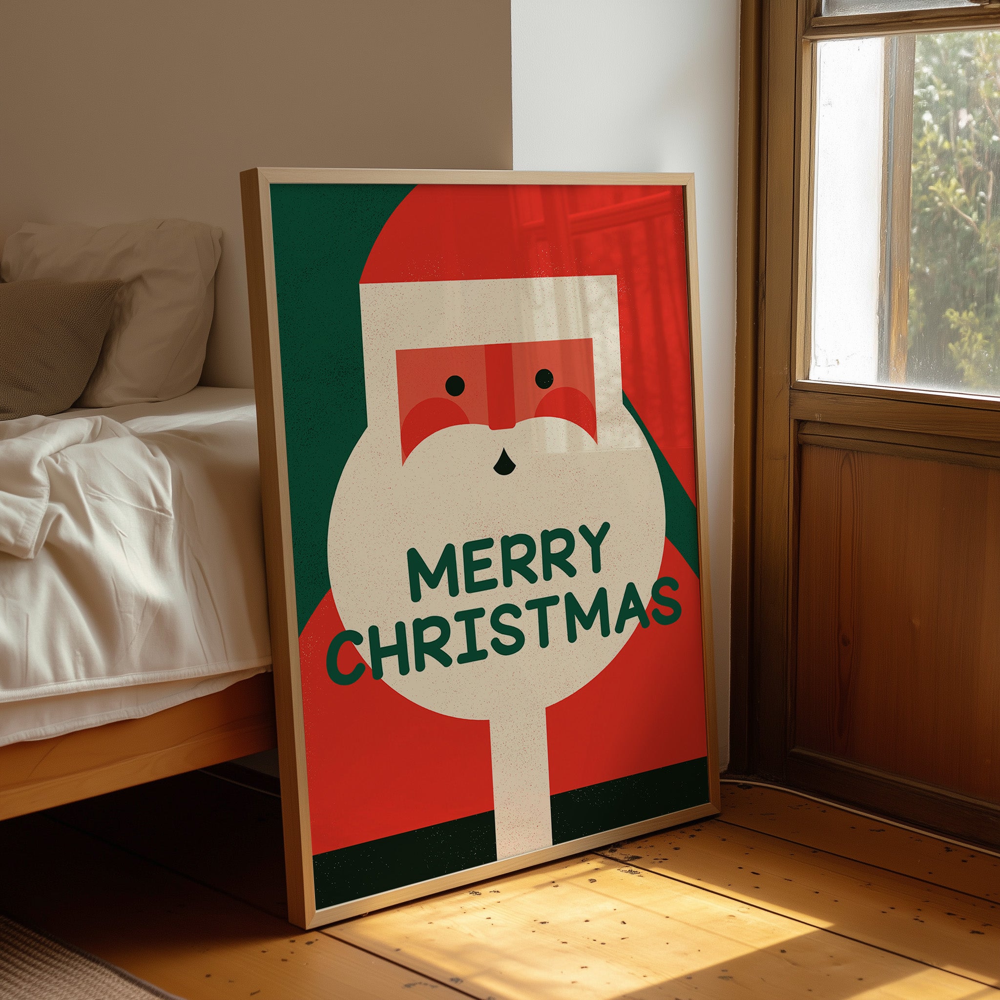 Merry Christmas Santa Face
