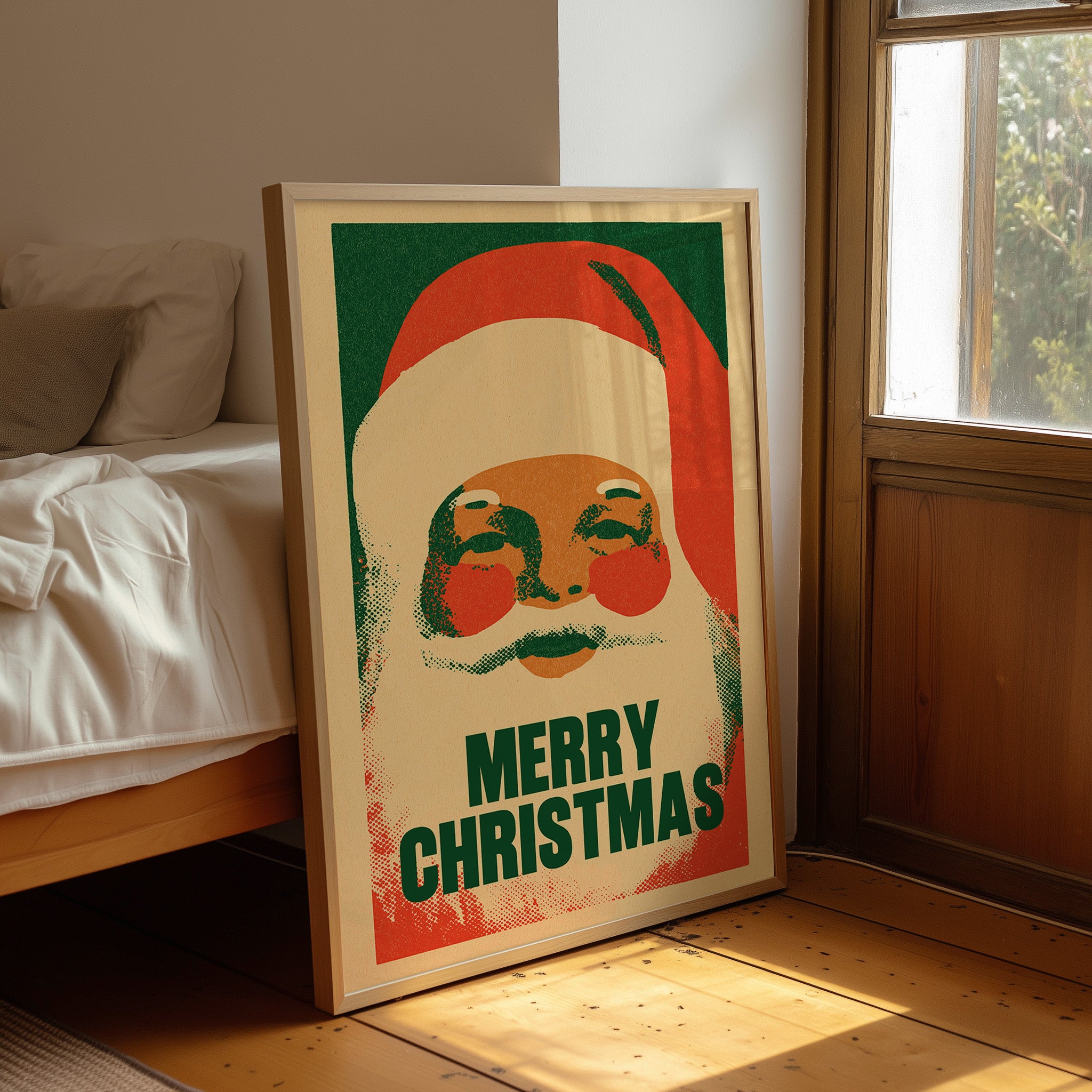 Merry Christmas Riso Santa