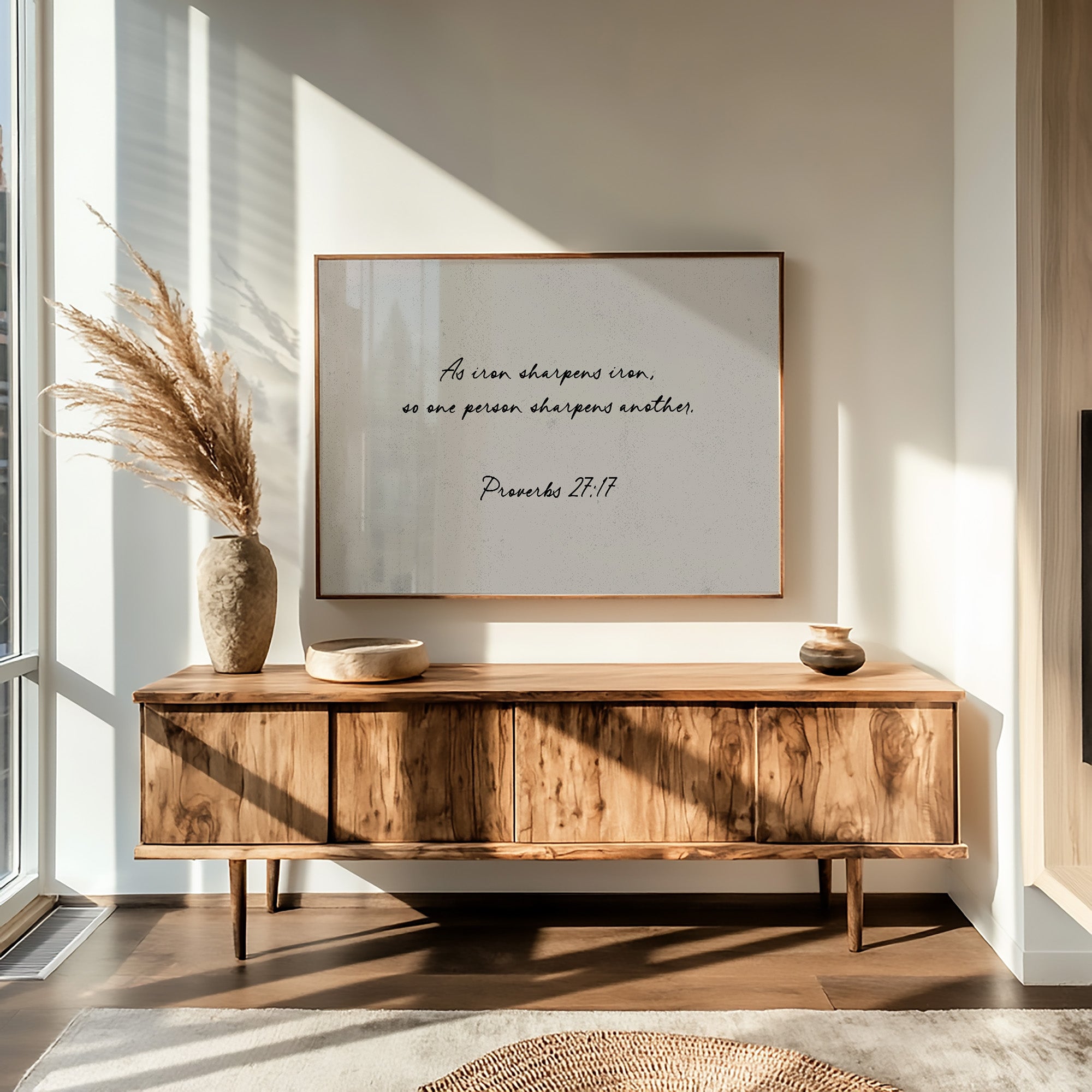 Iron Sharpens Iron Scripture Print